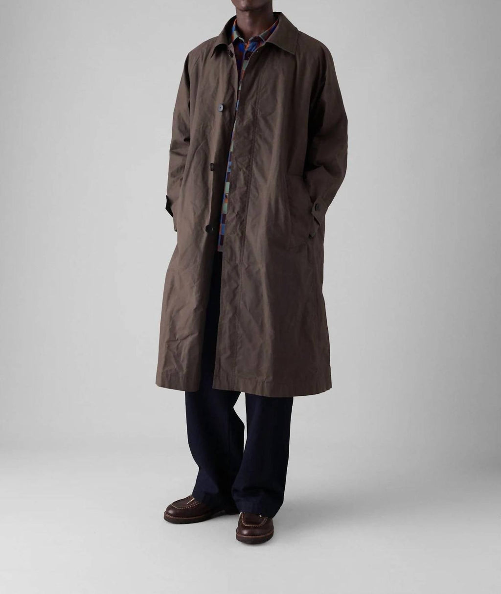 Waxed Cotton Trench Coat