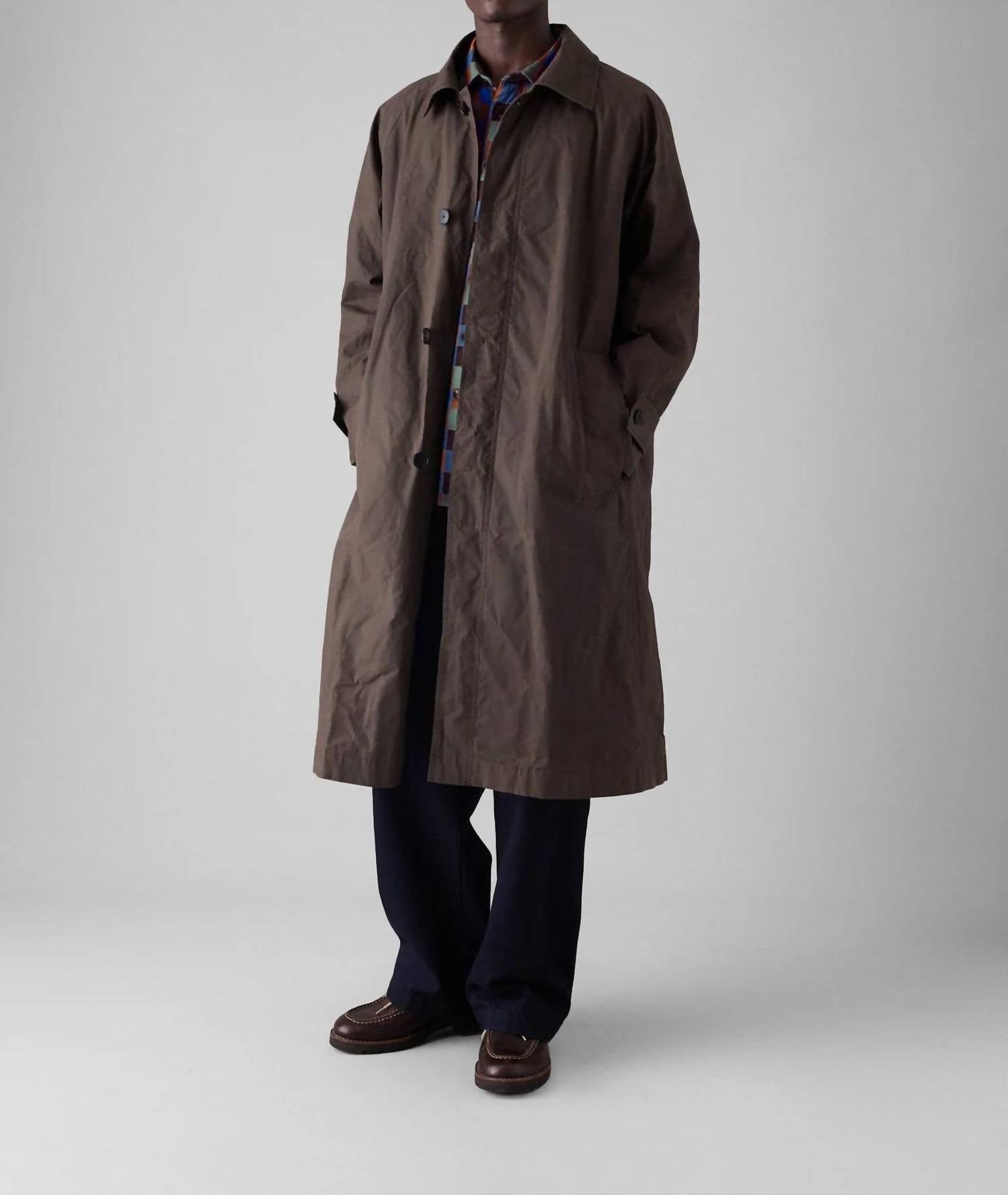 Waxed Cotton Trench Coat