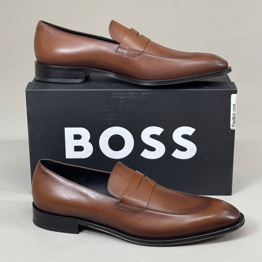HUGO BOSS Derrek Leather Dress Penny Loafer Men's Shoes Sz 13 Z014985012