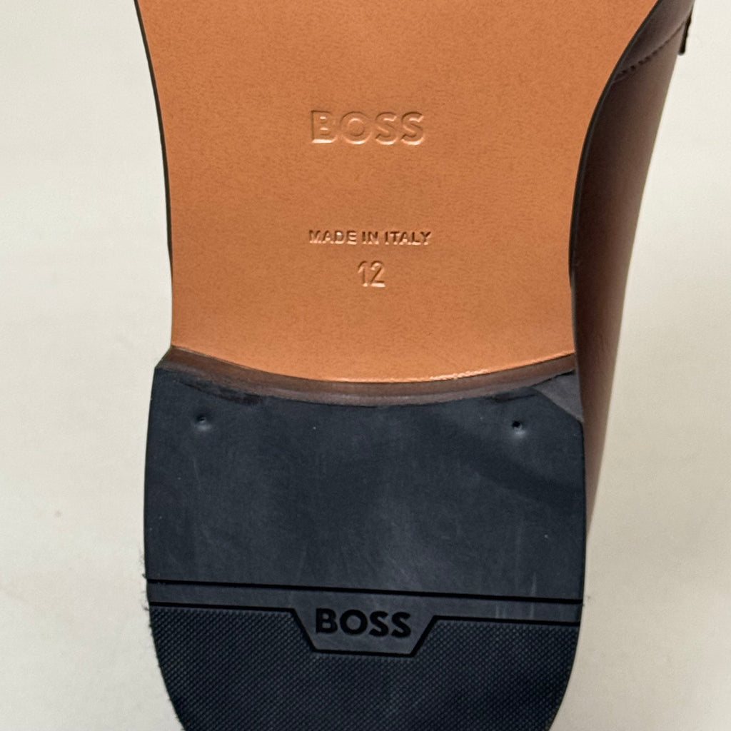 HUGO BOSS Derrek Leather Dress Penny Loafer Men's Shoes Sz 13 Z014985012