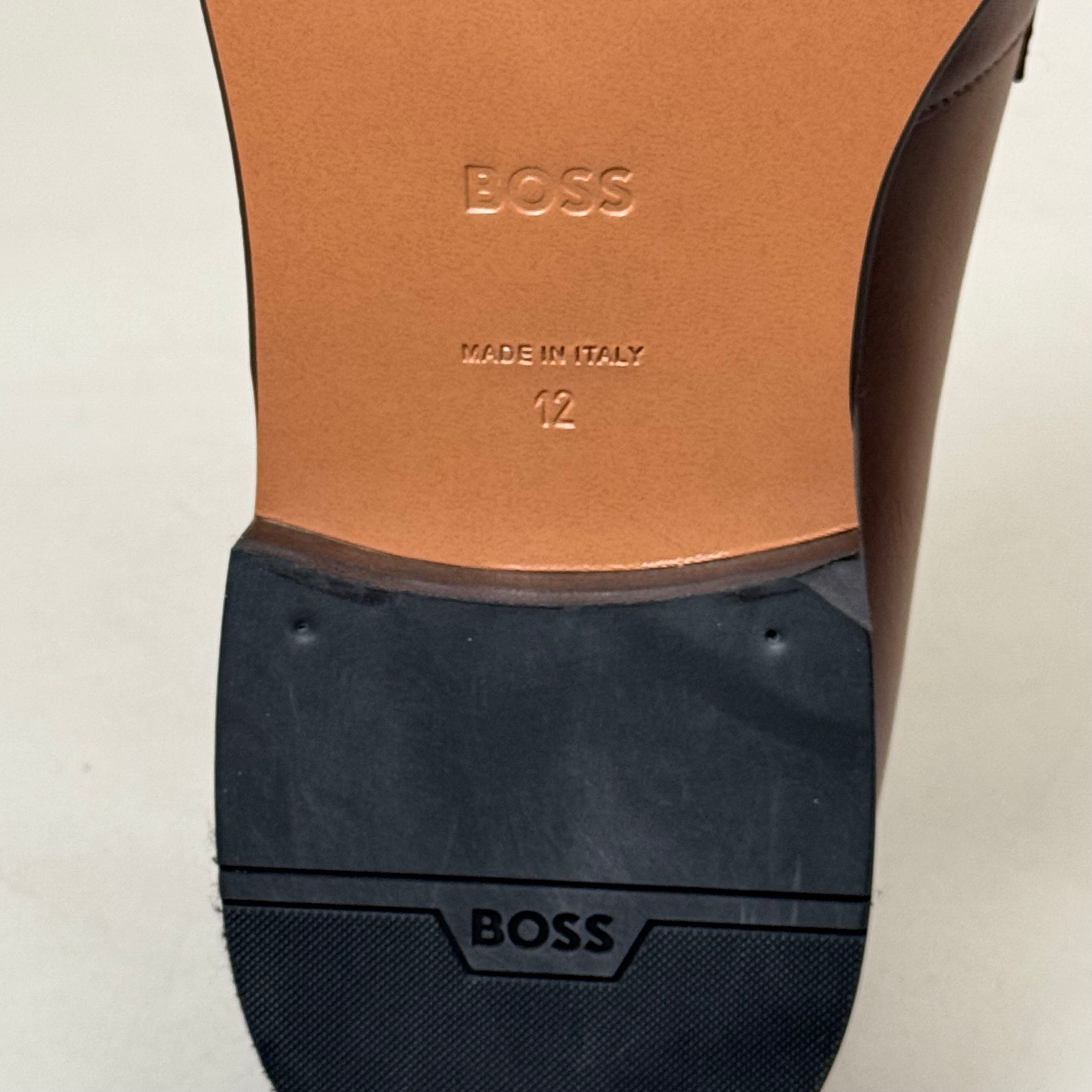HUGO BOSS Derrek Leather Dress Penny Loafer Men's Shoes Sz 13 Z014985012