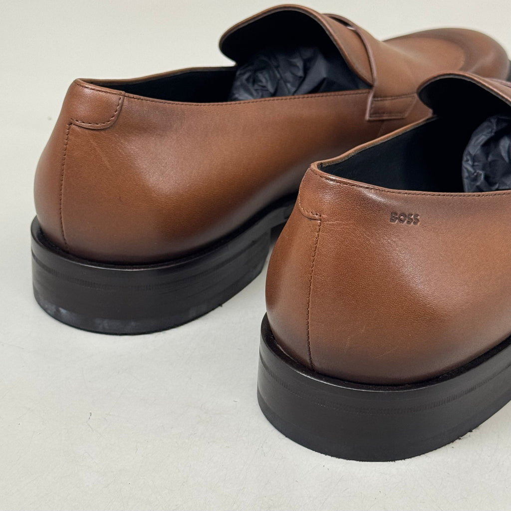 HUGO BOSS Derrek Leather Dress Penny Loafer Men's Shoes Sz 13 Z014985012