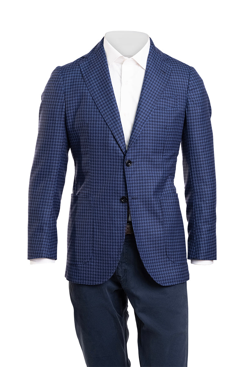 Sartorio Houndstooth Virgin Wool Sport Jacket