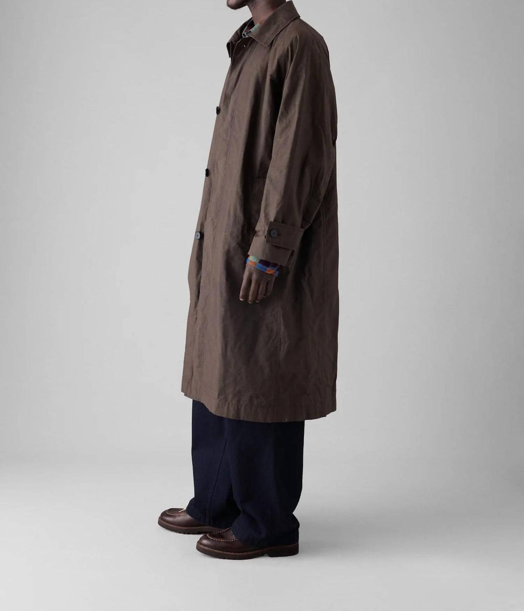 Waxed Cotton Trench Coat
