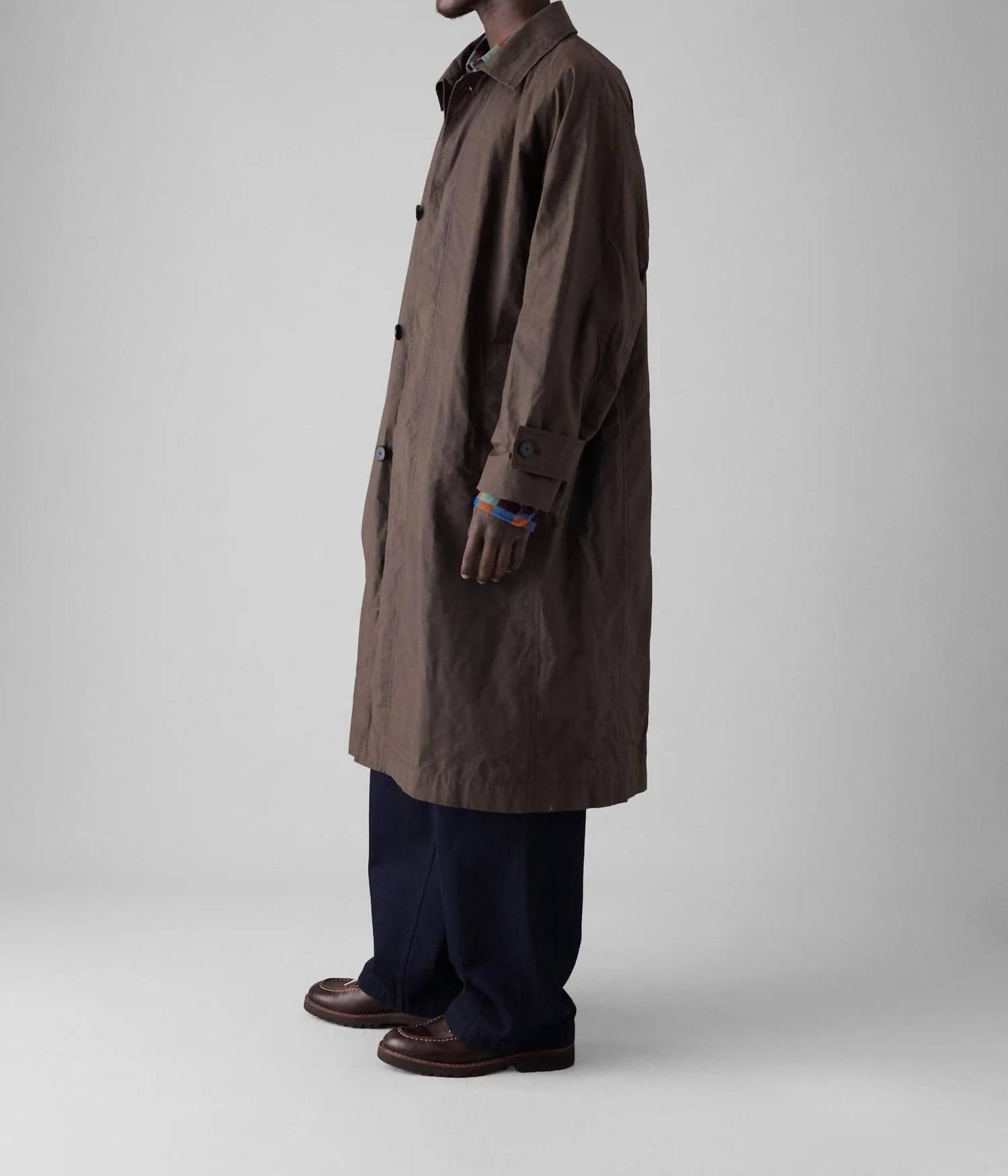 Waxed Cotton Trench Coat