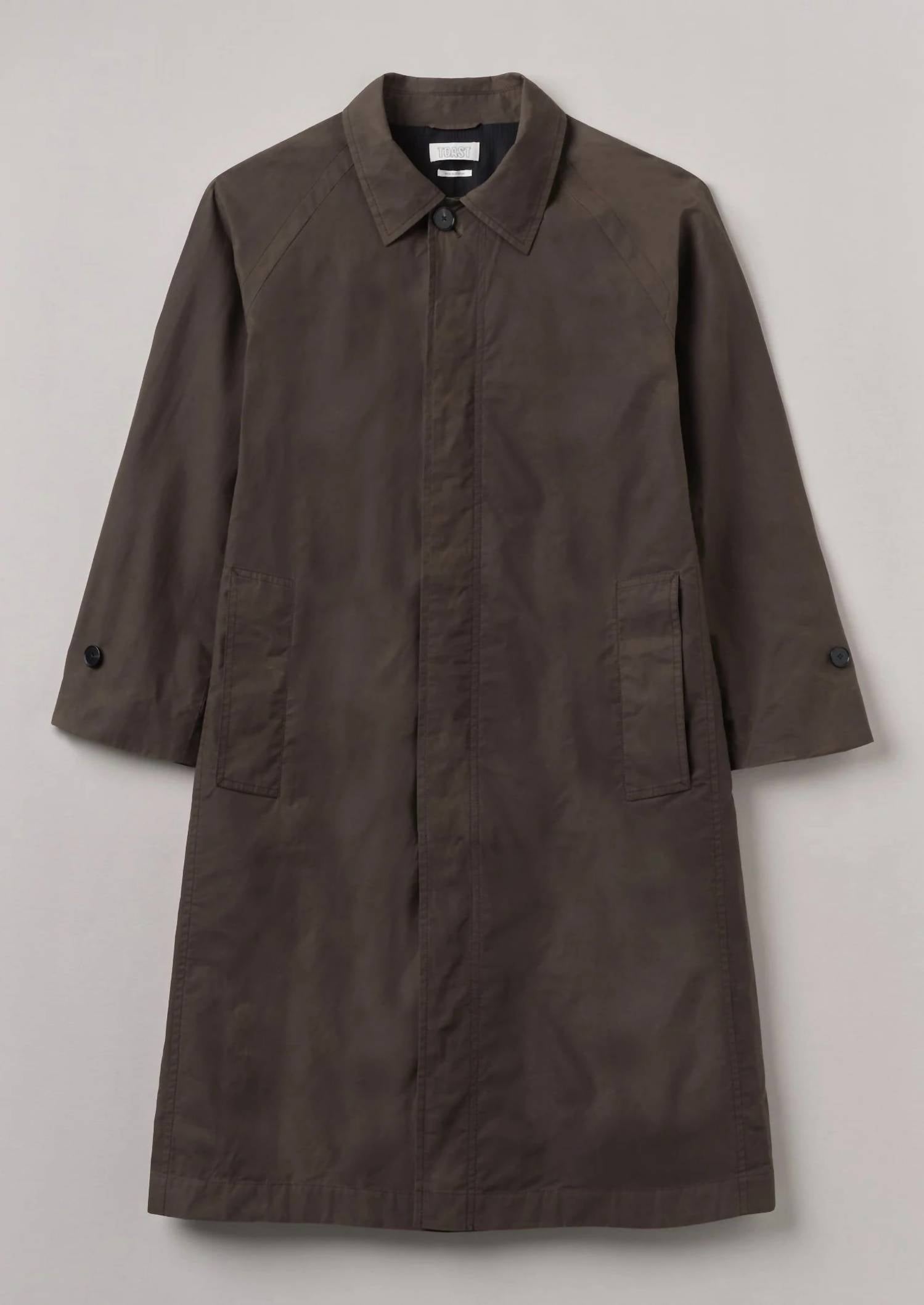 Waxed Cotton Trench Coat