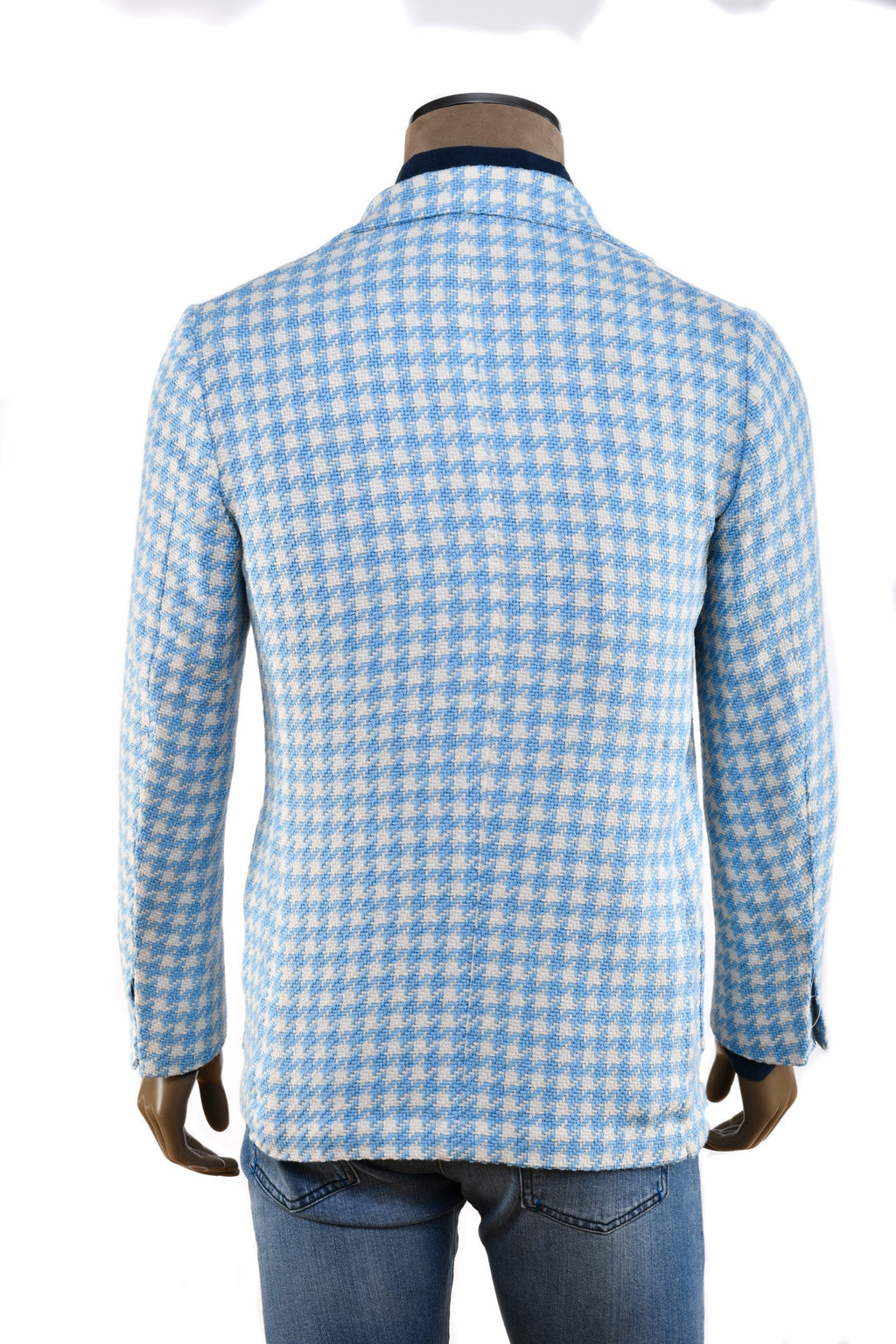 Sartorio Houndstooth Alpaca-Cotton Sport Jacket
