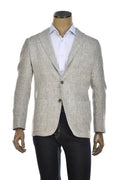Sartorio Prince of Wales Linen-Cotton Sport Jacket