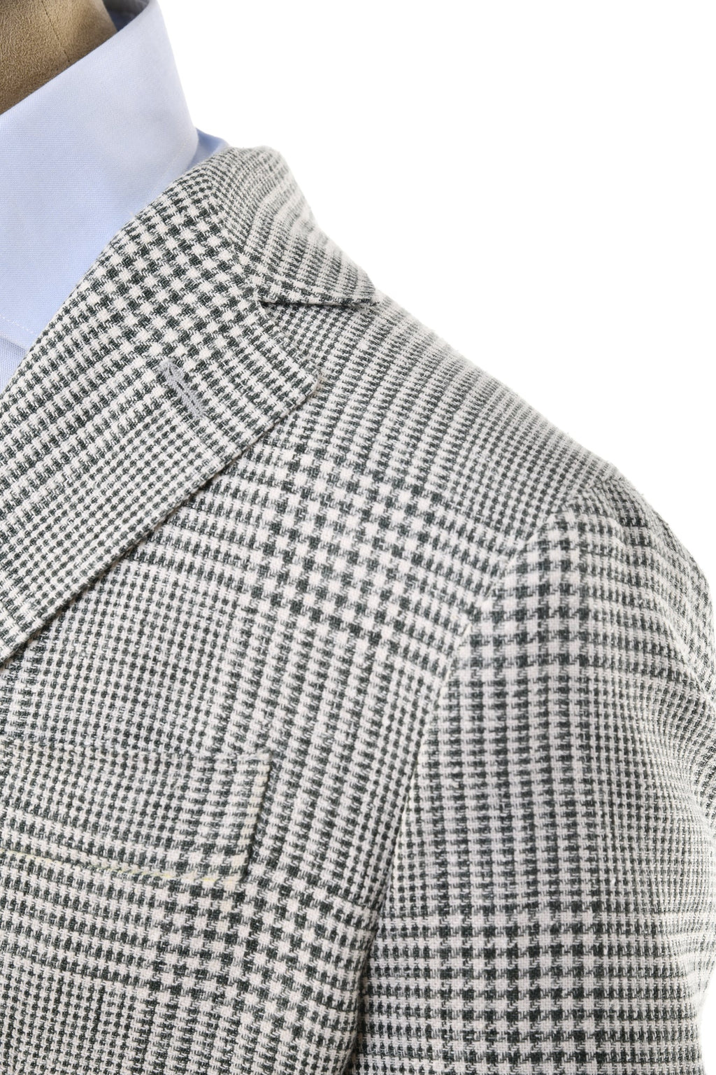 Sartorio Prince of Wales Linen-Cotton Sport Jacket