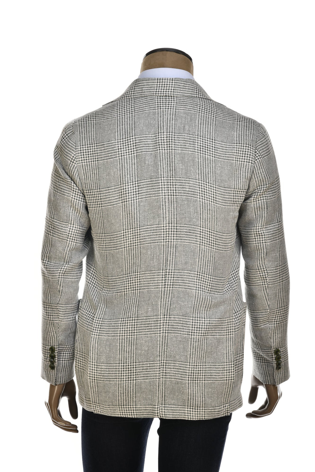 Sartorio Prince of Wales Linen-Cotton Sport Jacket