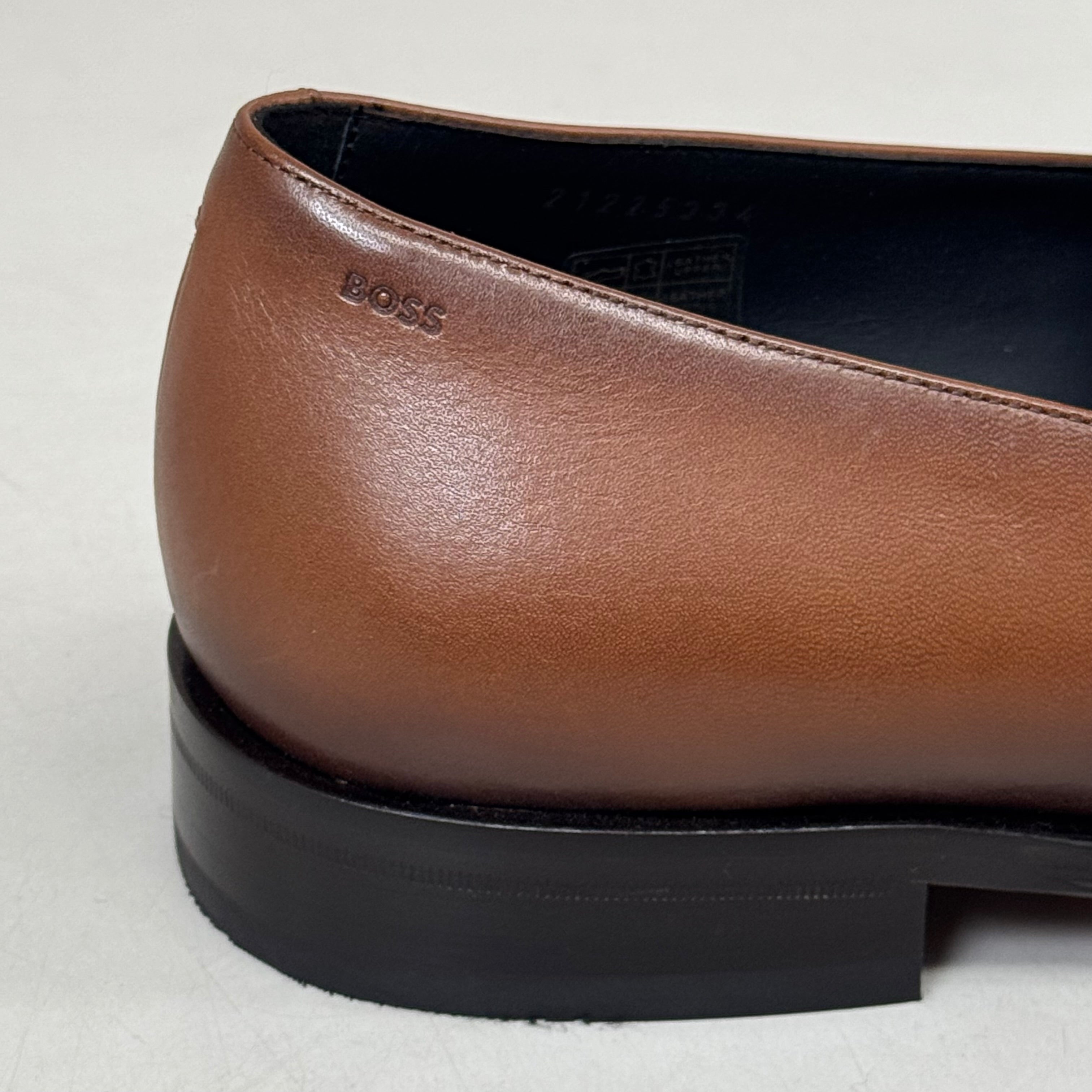 HUGO BOSS Derrek Leather Dress Penny Loafer Men's Shoes Sz 13 Z014985012