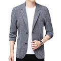 Summer Men Thin Coat Men s Suit Jacket Autumn Linen Solid Color Casual Suit Korean Slim Fit Formal Business Suit Jacket