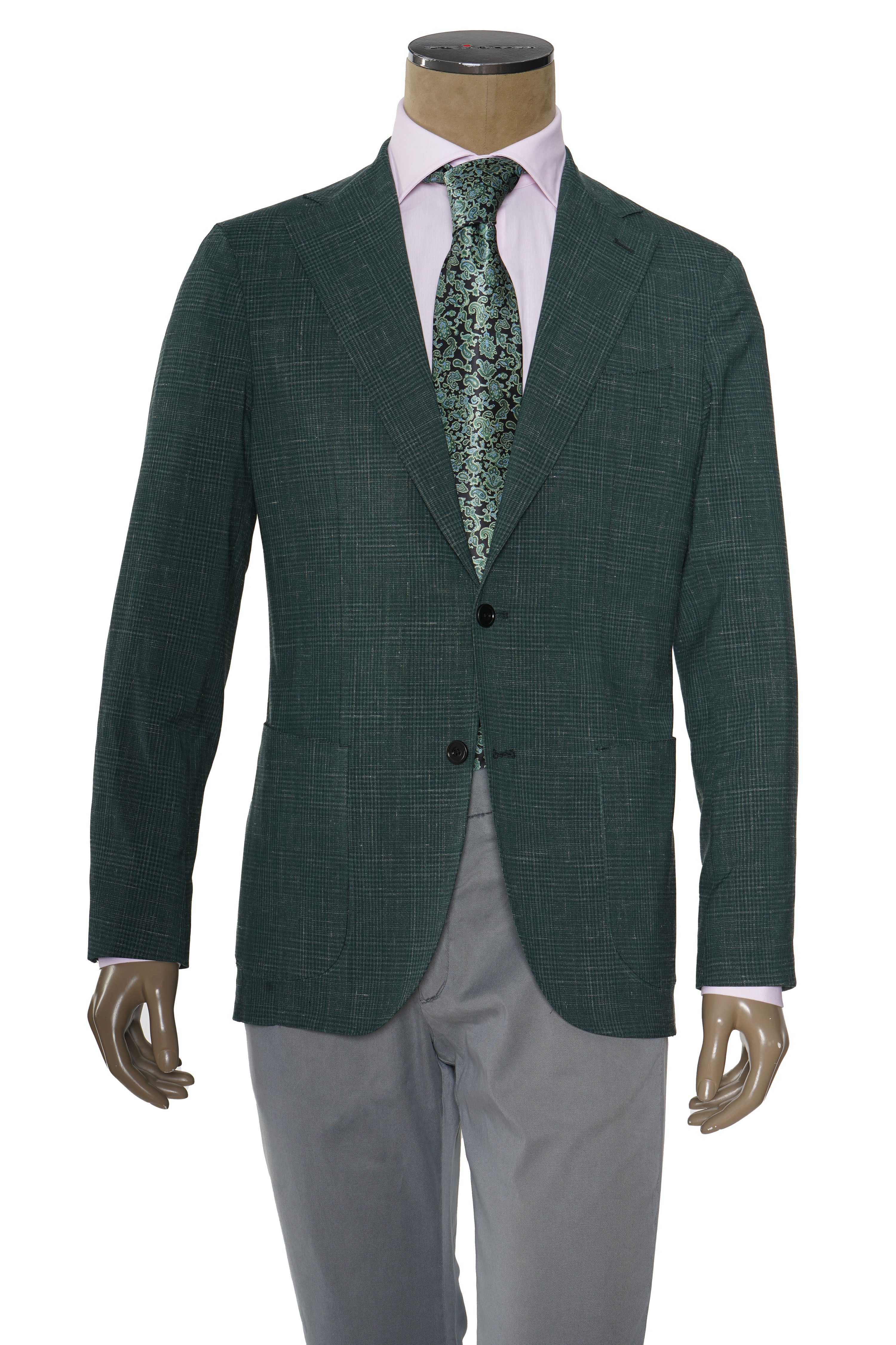 Sartorio Prince of Wales Virgin Wool-Silk Sport Jacket