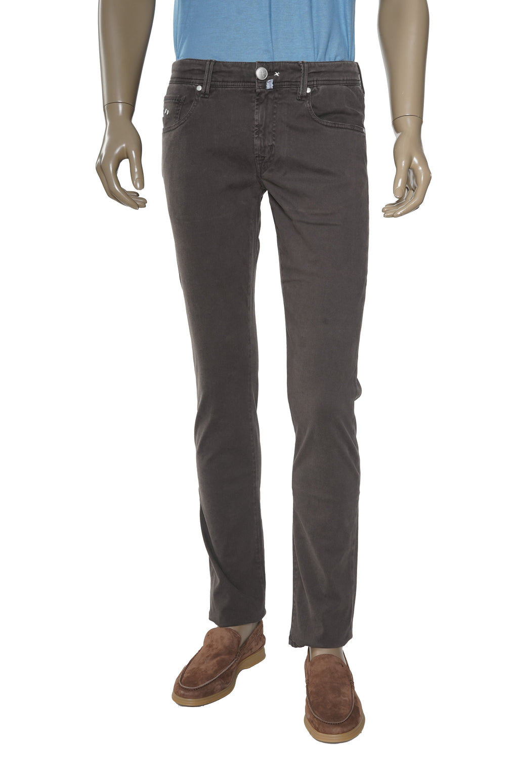 Tramarossa Michelangelo Zip Solid Cotton-Modal Trousers