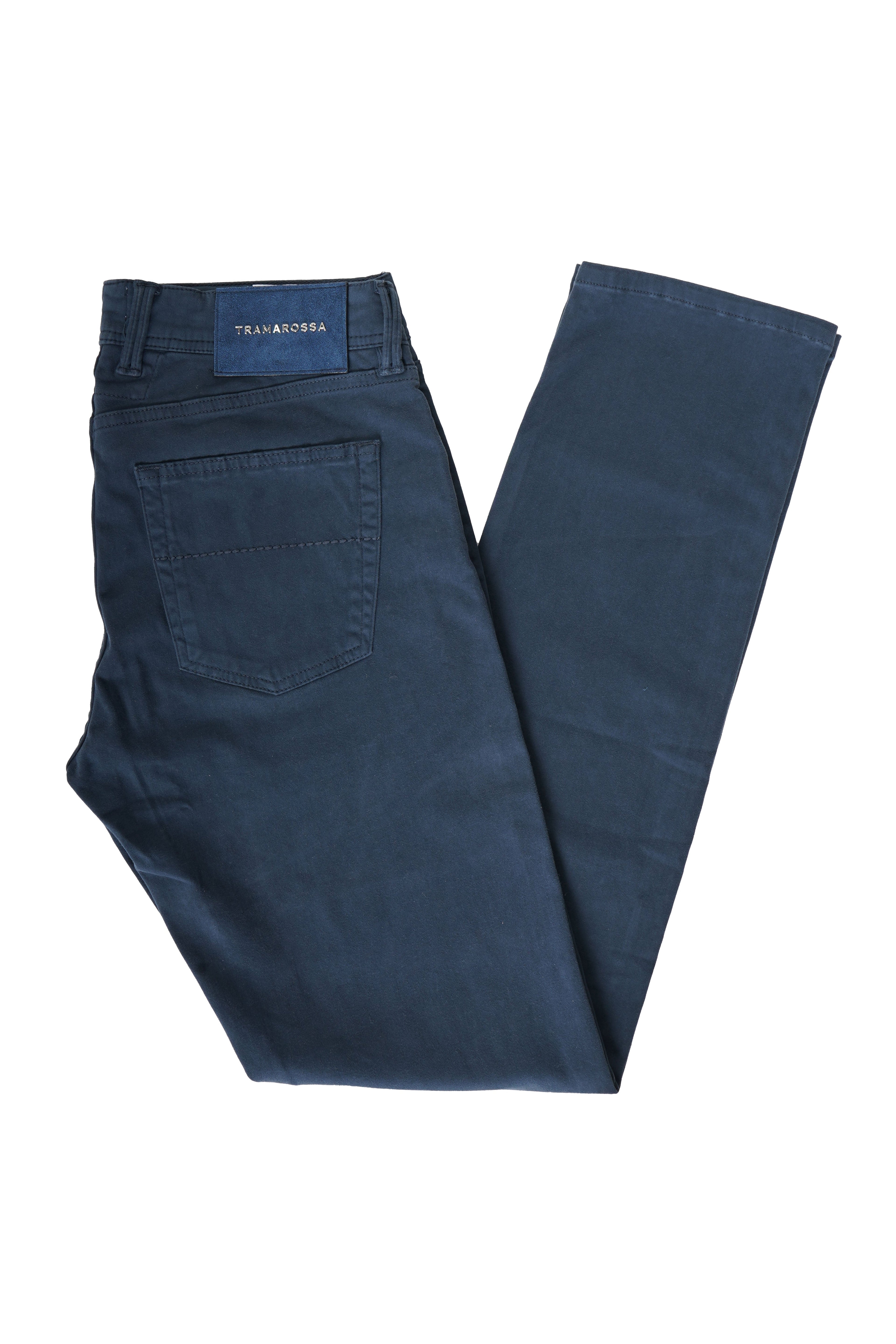 Tramarossa Michelangelo Zip Solid Cotton-Modal Trousers